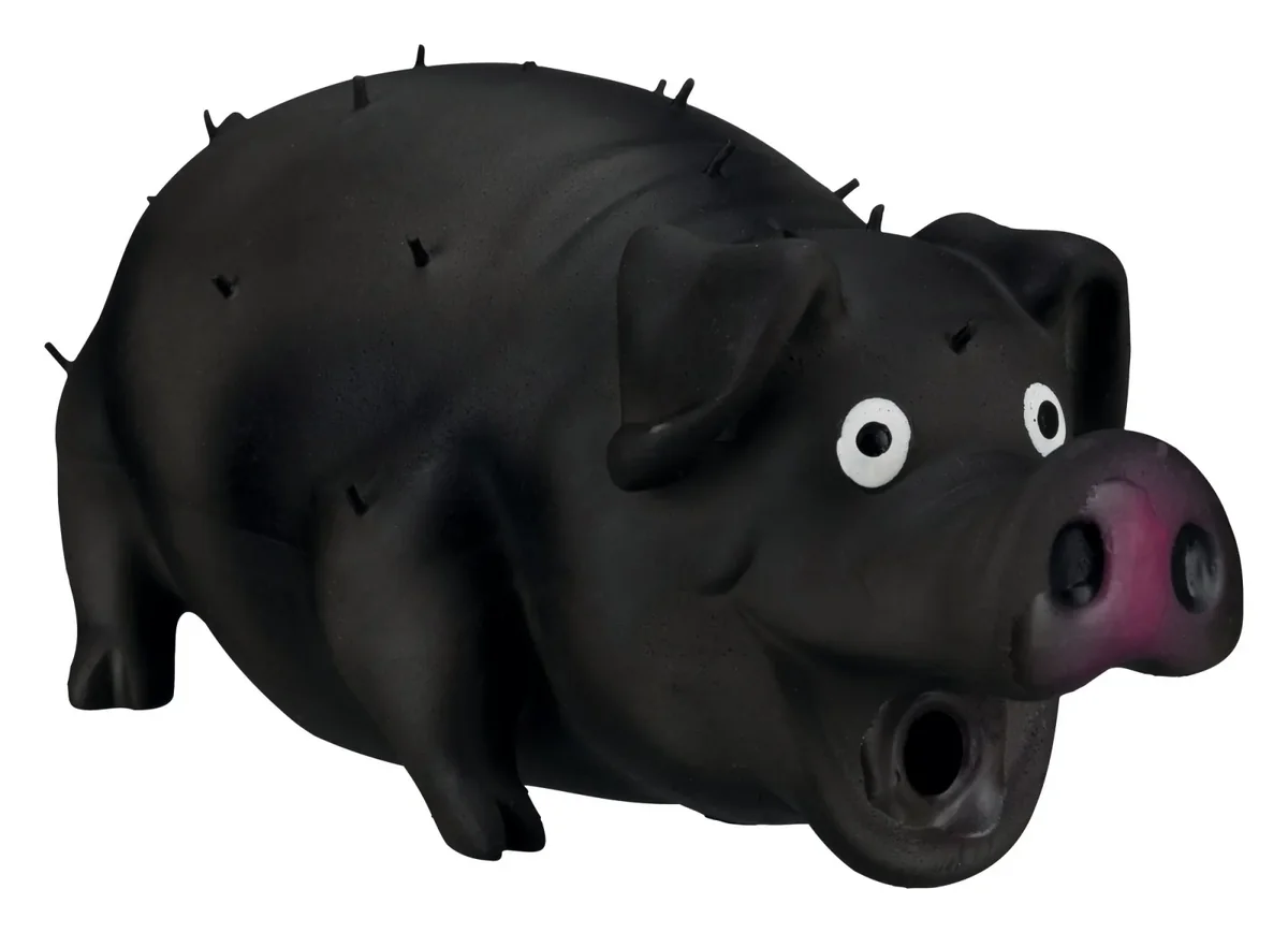 Trixie, jucărie porc cu țepi câini, cu sunet original, latex, 21cm, multicolor