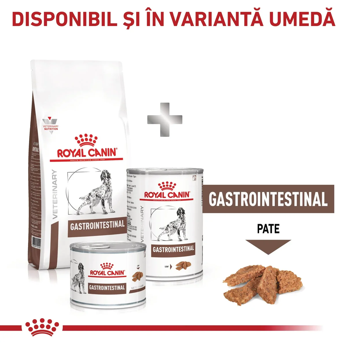 ROYAL CANIN VD Gastrointestinal, M-XL, dietă veterinară, hrană uscată câini, sistem digestiv, 15kg