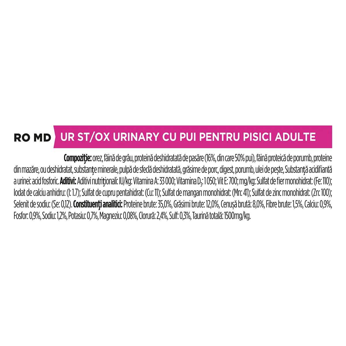 PURINA Pro Plan Veterinary Diets Urinary, dietă veterinară pisici, hrană uscată, afecțiuni urinare, 5kg