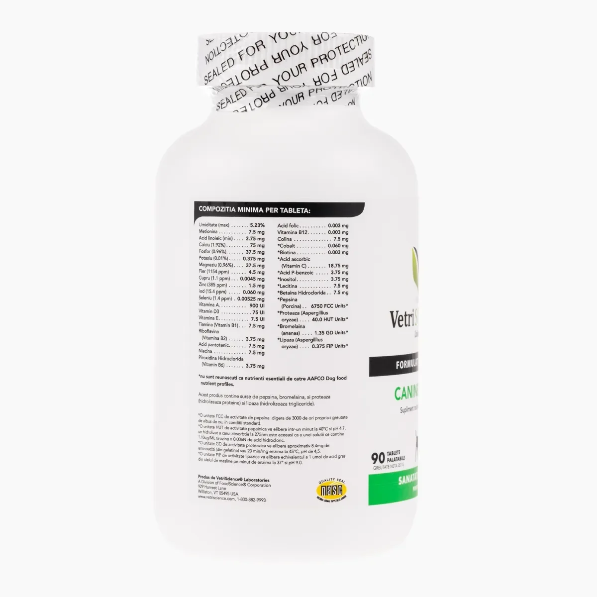 VETRI SCIENCE Canine Plus, Ca/P, multivitamine câini, 90tbl masticabile