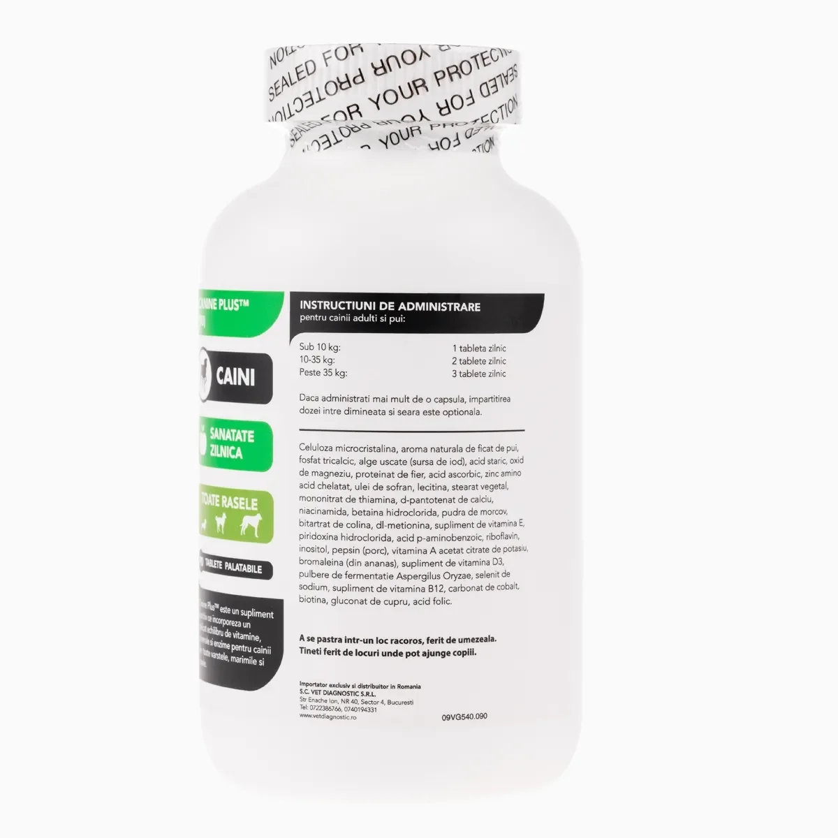 VETRI SCIENCE Canine Plus, Ca/P, multivitamine câini, 90tbl masticabile