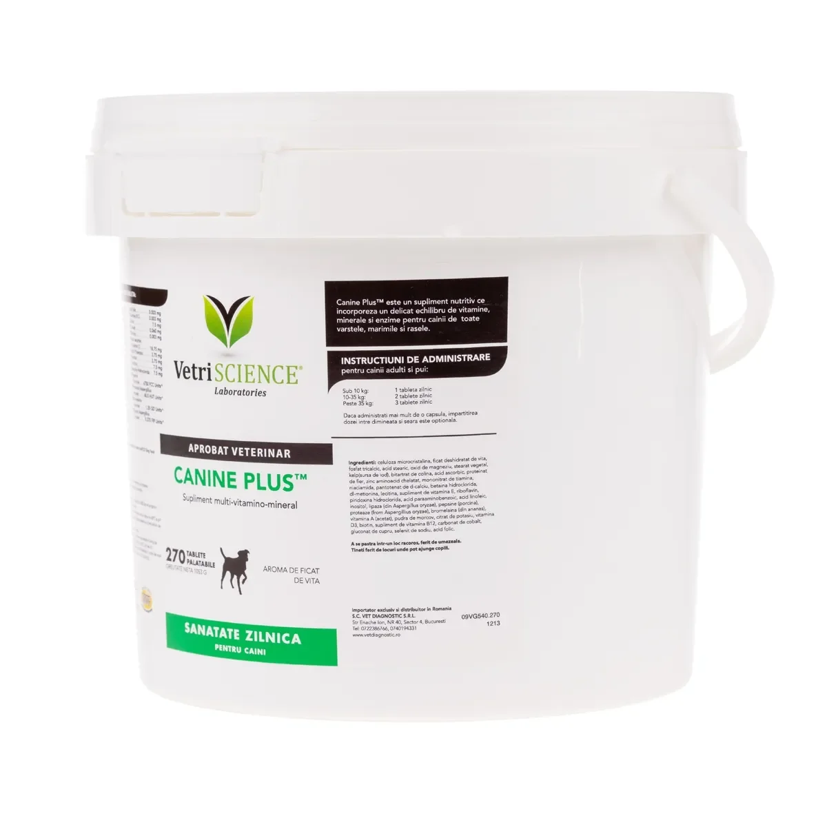 VETRI SCIENCE Canine Plus, Ca/P, multivitamine câini, 270tbl masticabile