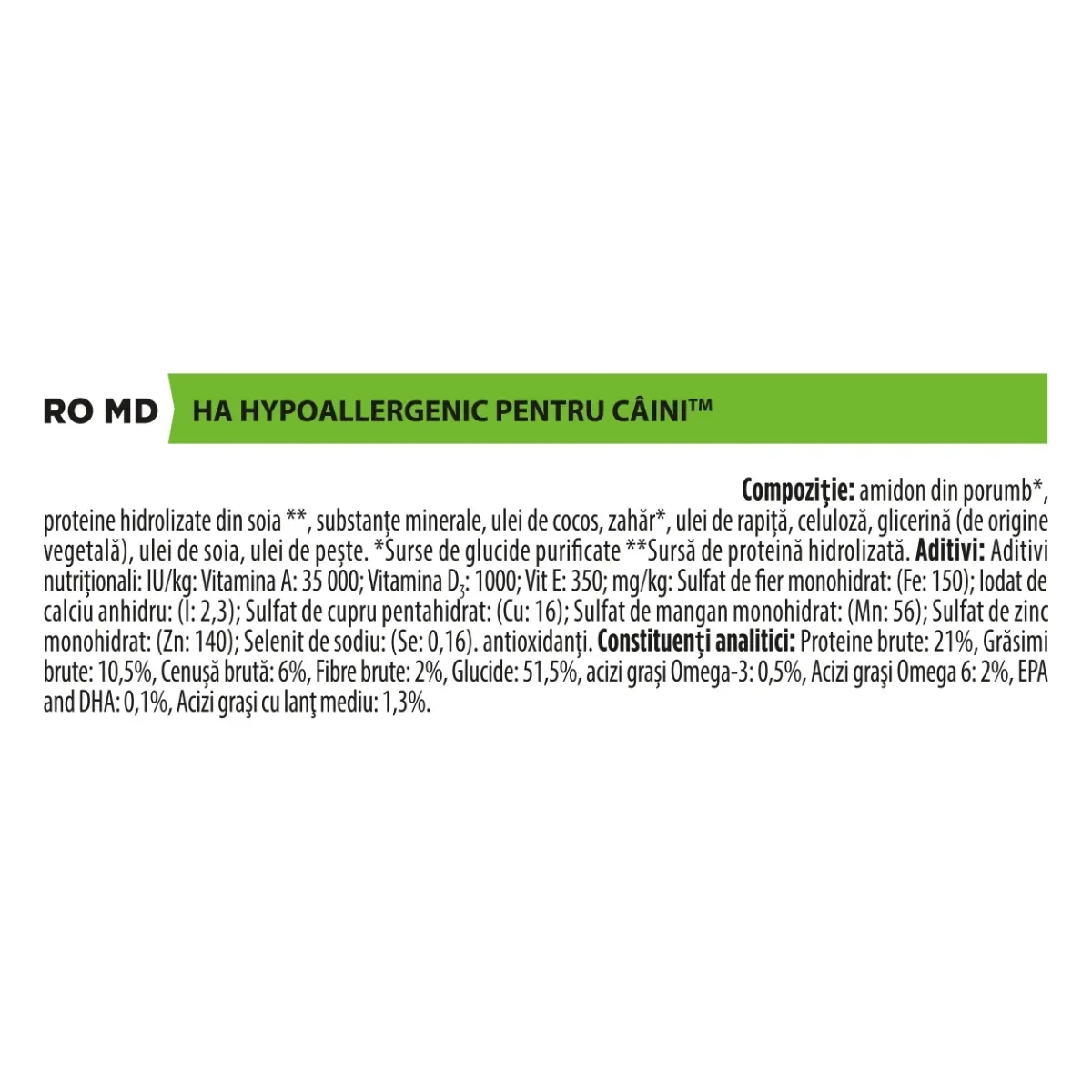 PURINA Pro Plan Veterinary Diets Hypoallergenic, dietă veterinară câini, hrană uscată, afecțiuni digestive și dermatologice, 11kg