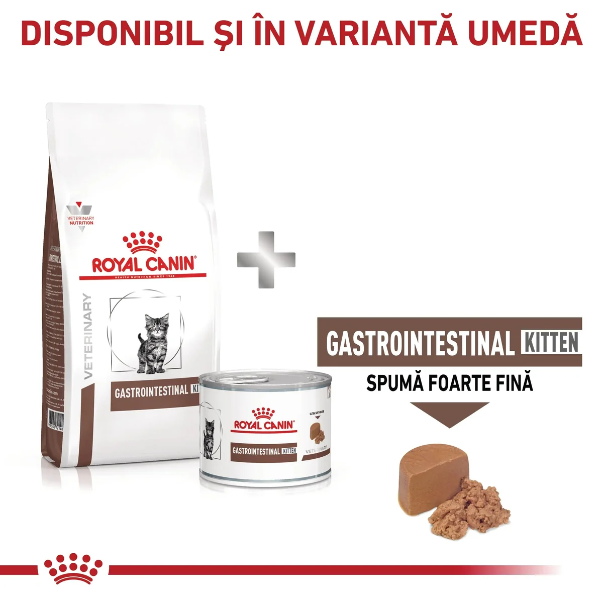 ROYAL CANIN VD Gastrointestinal Kitten, dietă veterinară, hrană uscată pisici junior, sistem digestiv, 2kg