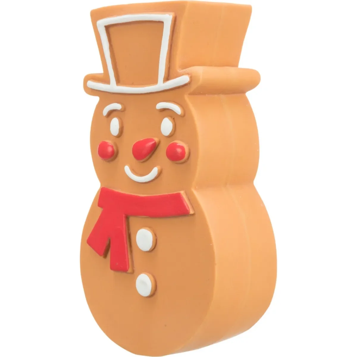 TRIXIE Christmas Turta Dulce, jucărie de aport câini XS-XL, cu sunet, latex, maro, 11cm