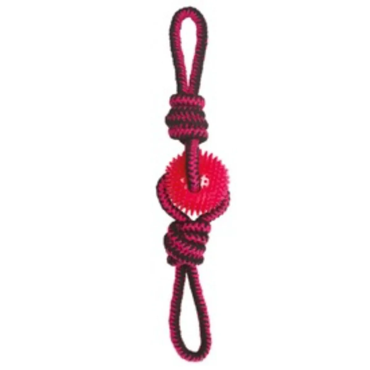 M-PETS Twist Prickly Trio, jucărie sfoară câini M-XL, activități fizice, dentiție, textil, diverse culori, 60cm