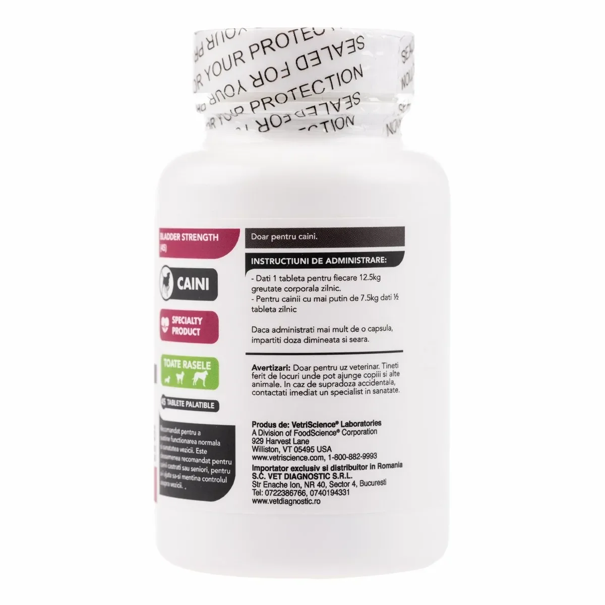 VETRI SCIENCE Bladder Strength, suplimente urinare câini, 45tbl masticabile