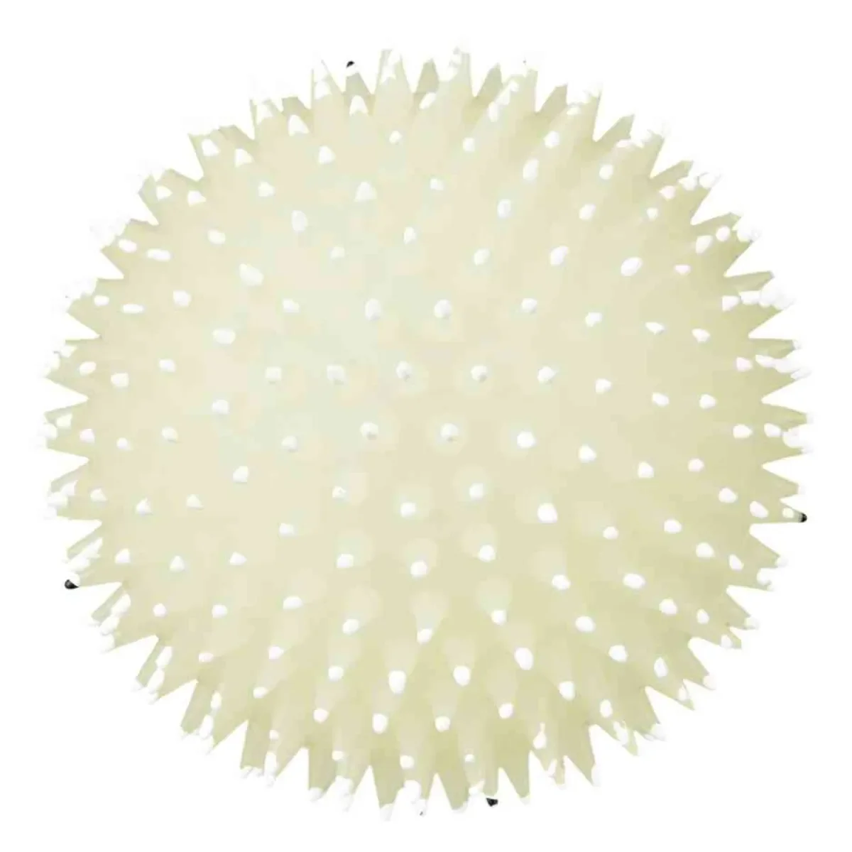 Trixie, jucărie minge arici fosforescentă câini, cu sunet, vinil, 10cm, multicolor