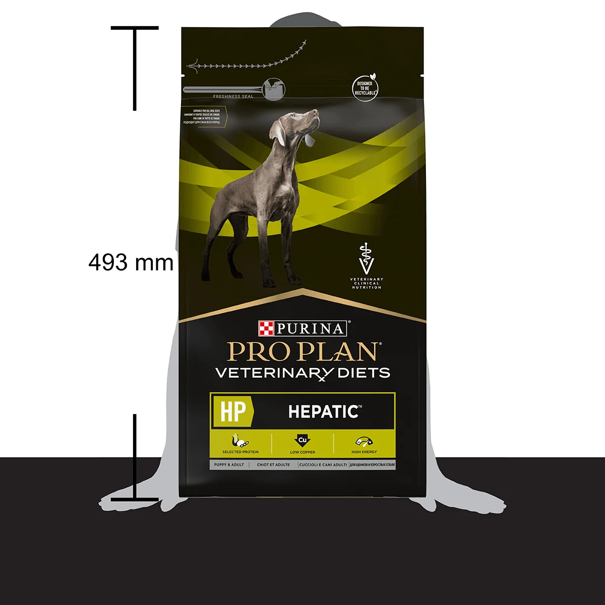 PURINA Pro Plan Veterinary Diets Hepatic, dietă veterinară câini, hrană uscată, afecțiuni hepatice, 3kg