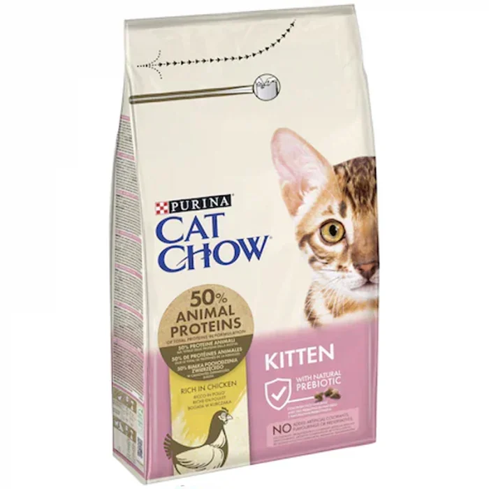 Hrana uscata pentru pisici Purina Cat Chow Kitten cu pui 1,5 kg