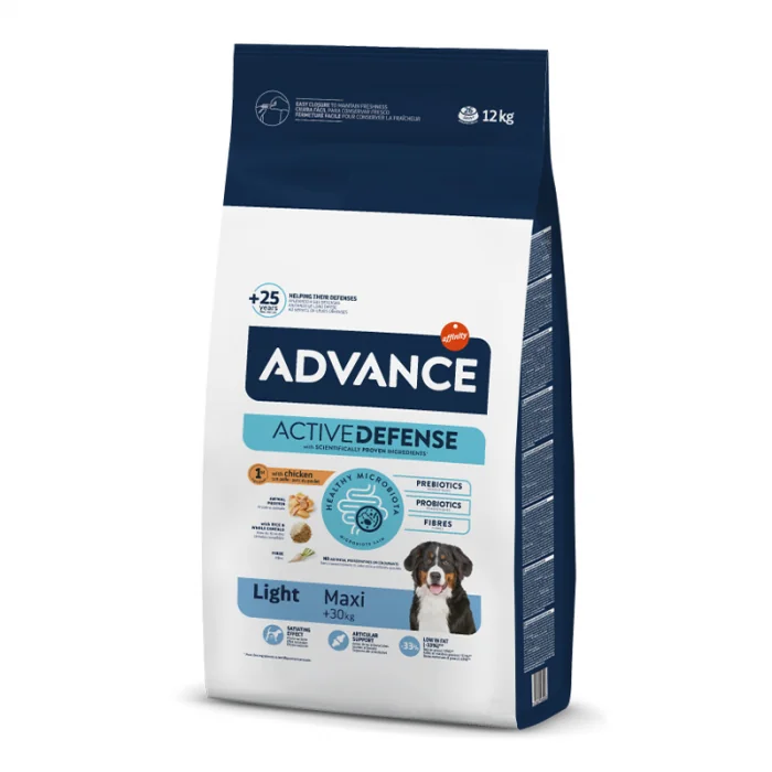 Hrana uscata pentru caini Advance Maxi Light 12 kg