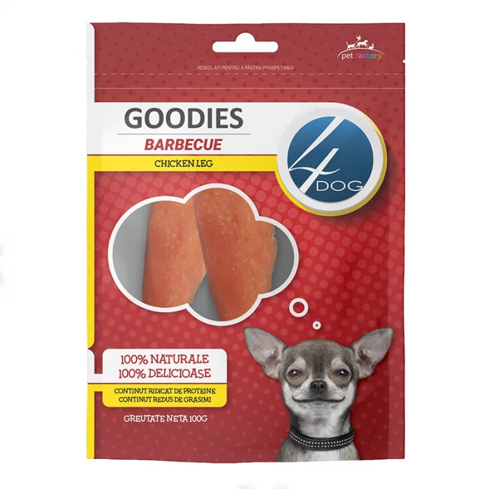 Recompense pentru caini Goodies Barbecue Chicken Leg 100 g