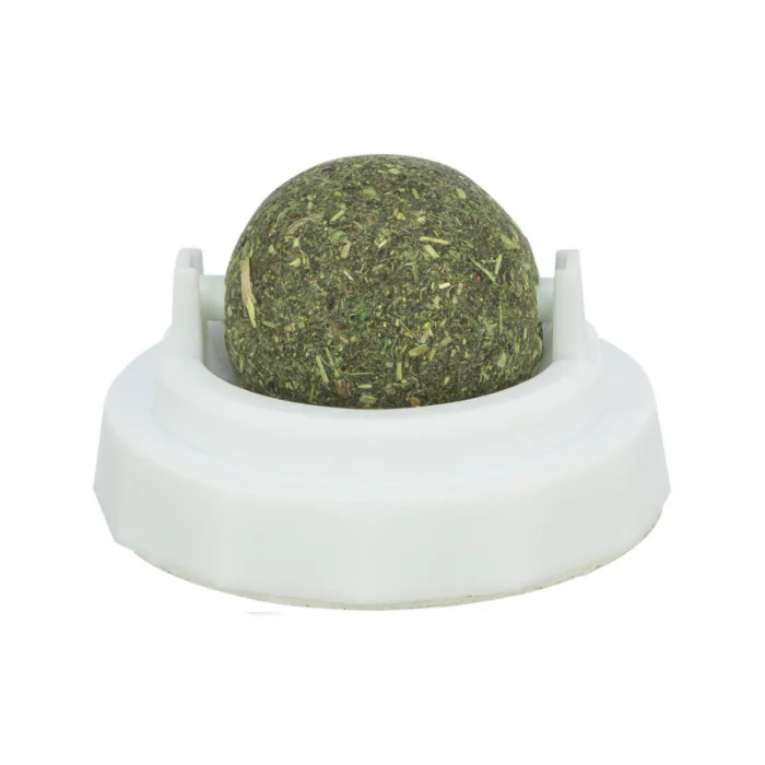 Jucarie pentru pisici Trixie Minge cu catnip  suport 5 cm
