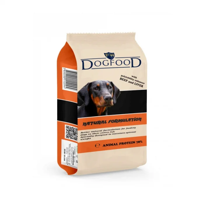 Hrana uscata pentru caini Dog Food cu vita  ficat 10 kg