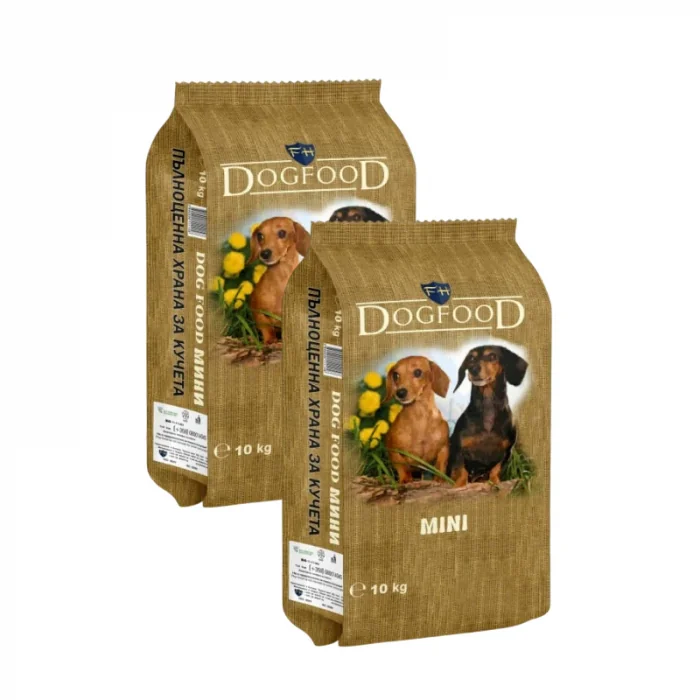 Oferta 2 saci x 10 kg Hrana uscata pentru caini Dog Food Mini