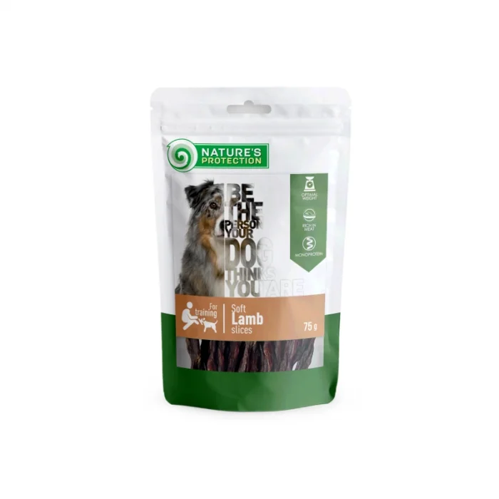Recompense pentru caini Nature s Protection Superior Care, cu miel, 75 g