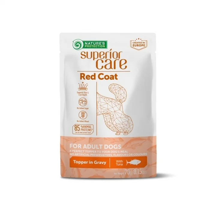 Gustari pentru caini N.P. Superior Care Red Coat cu ton 70 gr