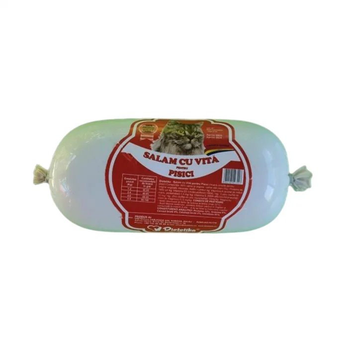 Salam pentru pisici Dietetika cu vita 0,5 kg