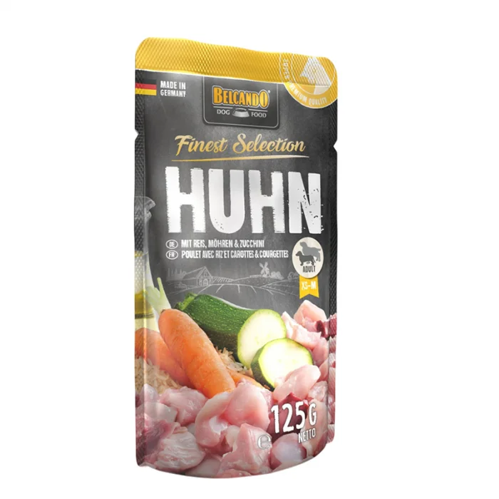 Hrana umeda pentru caini Belcando cu pui  morcov 125 gr