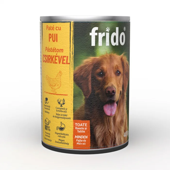Conserva pentru caini Frido Pate cu pui 400 gr
