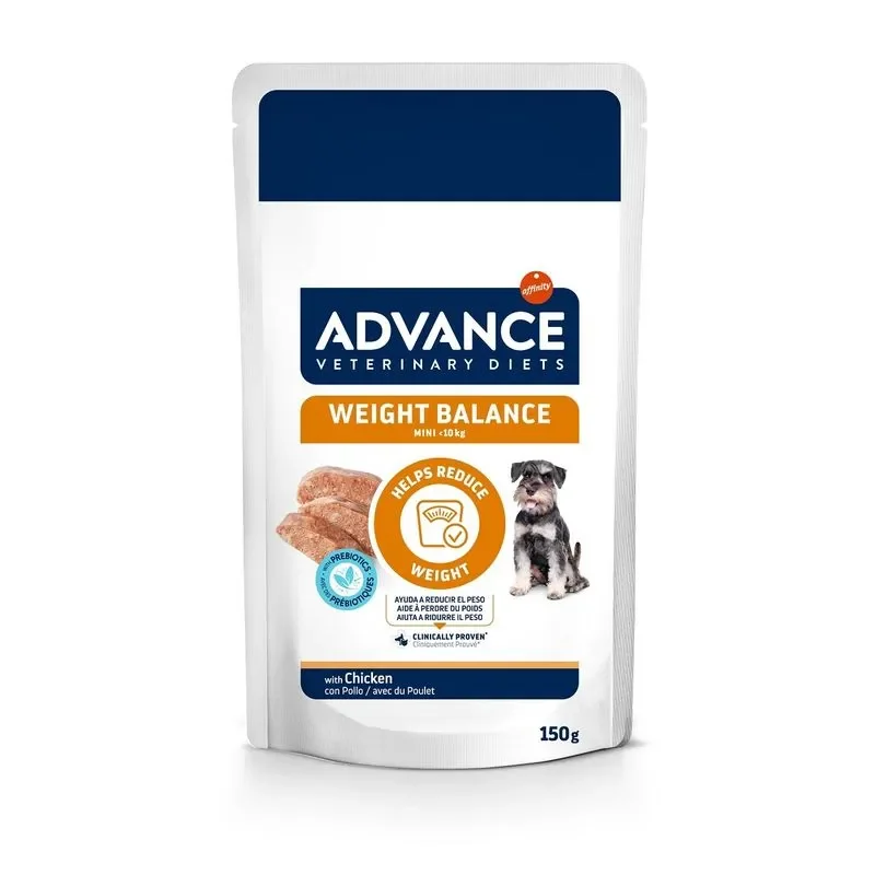 Set 8 buc x 150 gr Hrana dietetica pentru caini Advance Weight Balance