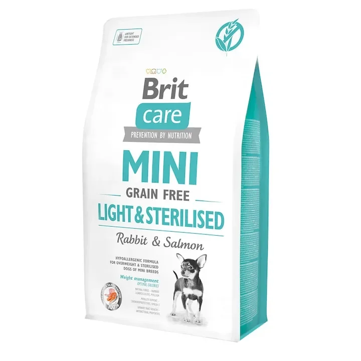 Hrana uscata pentru caini Brit Care GF Mini Light Sterilised 7 Kg