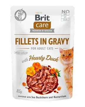 Hrana umeda pentru pisici Brit Fillets in Gravy cu rata 85 gr