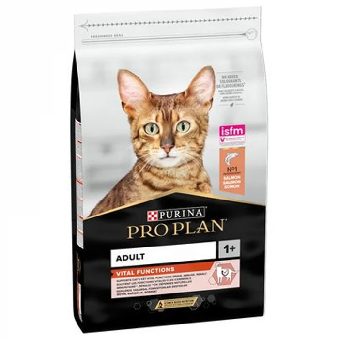 Hrana uscata pentru pisici Pro Plan Optisenses cu somon 10 kg