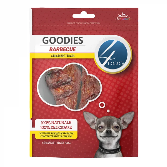 Recompense pentru caini Goodies Barbecue Chicken Thigh 100 gr