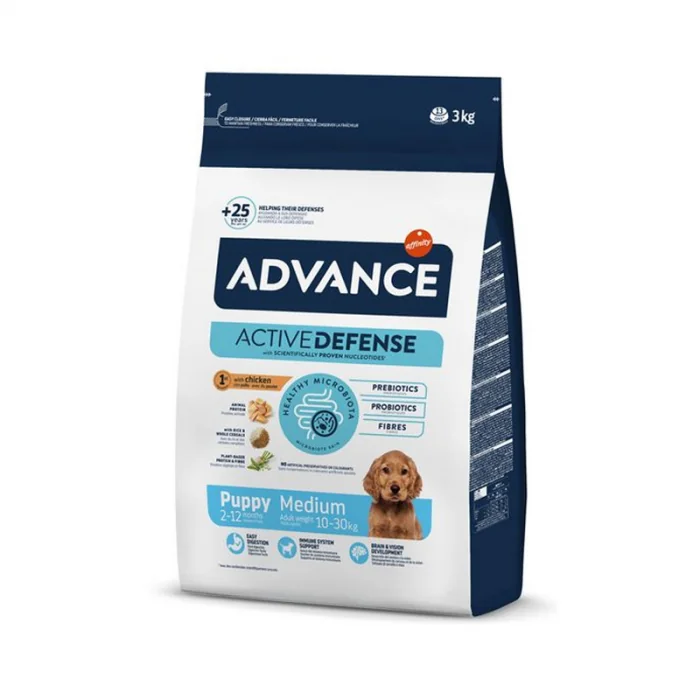 Hrana uscata pentru caini Advance Medium Puppy Protect 3 kg