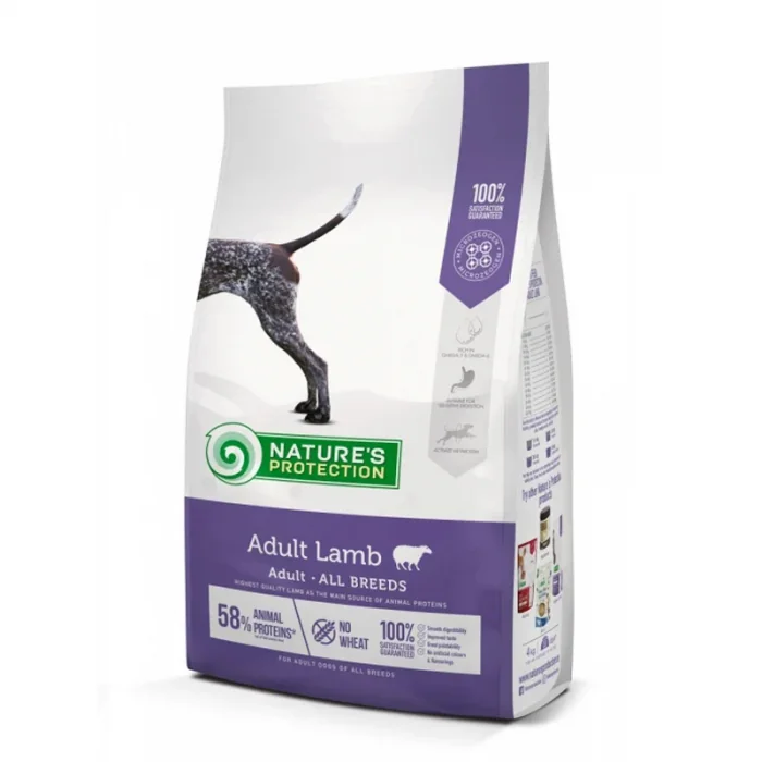 Hrana uscata pentru caini Nature s Protection Adult cu miel 12 kg