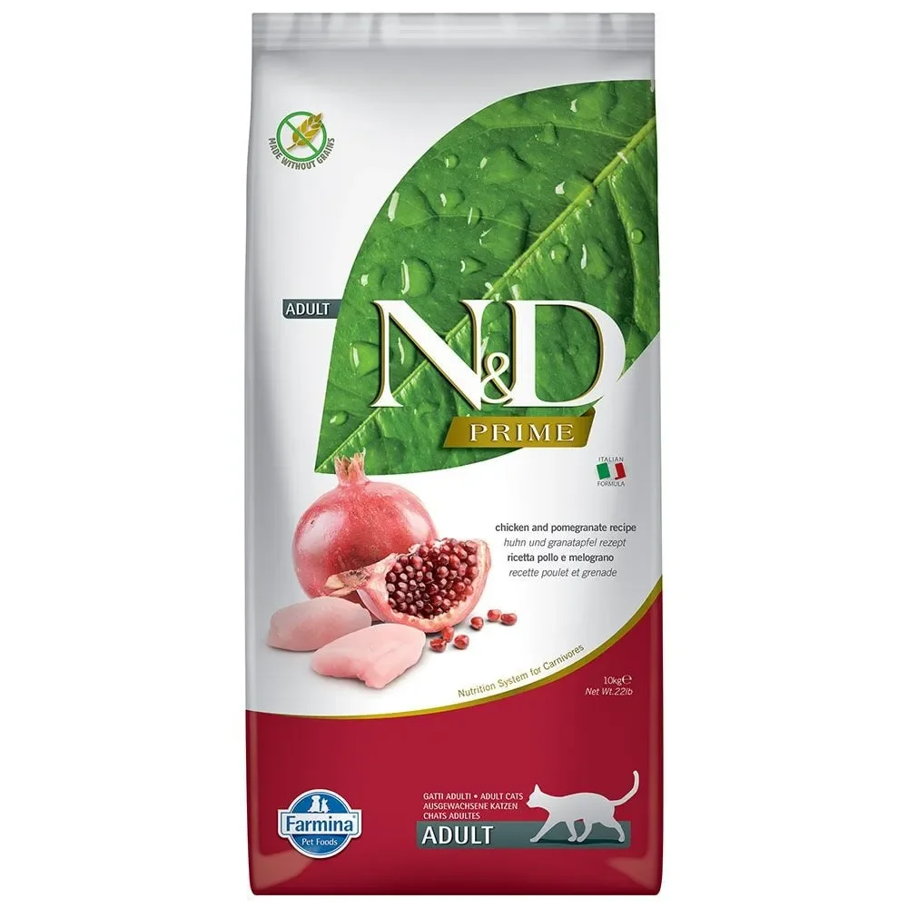 Hrana uscata pentru pisici ND Prime Adult cu pui rodie 10 kg
