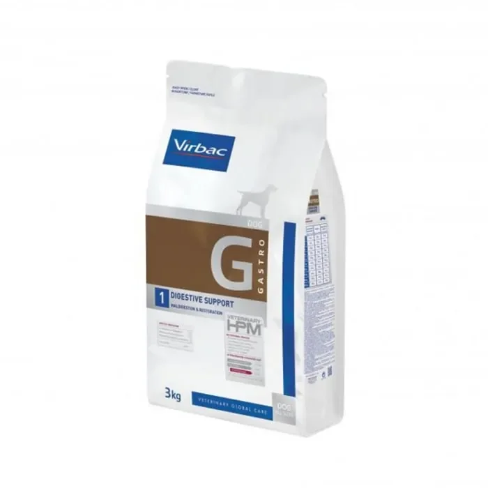 Hrana dietetica pentru caini Virbac HPM G1 Digestive Support Gastro 3 kg