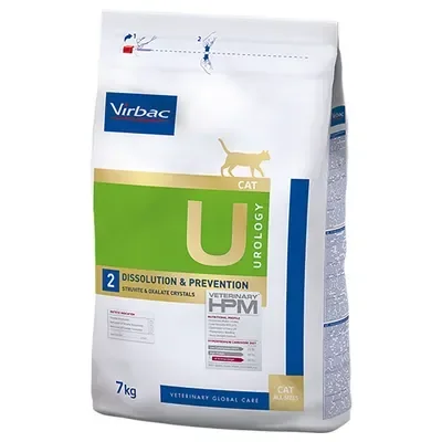 Hrana dietetica pentru pisici Virbac HPM U2 Urology Dissolution  Prevention 7 kg