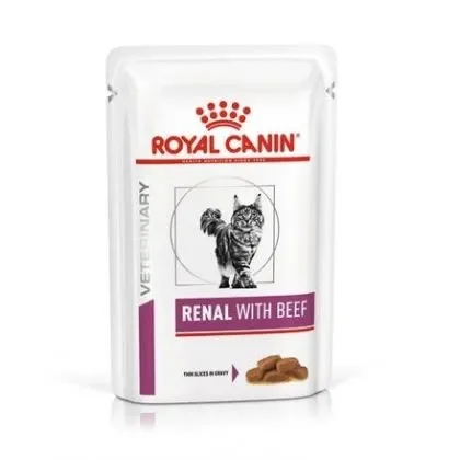Hrana dietetica pentru pisici Royal Canin Renal Beef 85 g