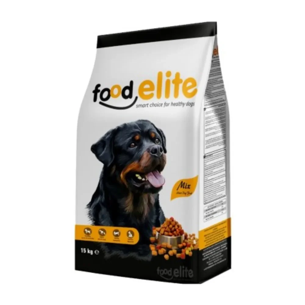 Hrana uscata pentru caini Food Elite Adult Mix cu somon  pui 15 kg