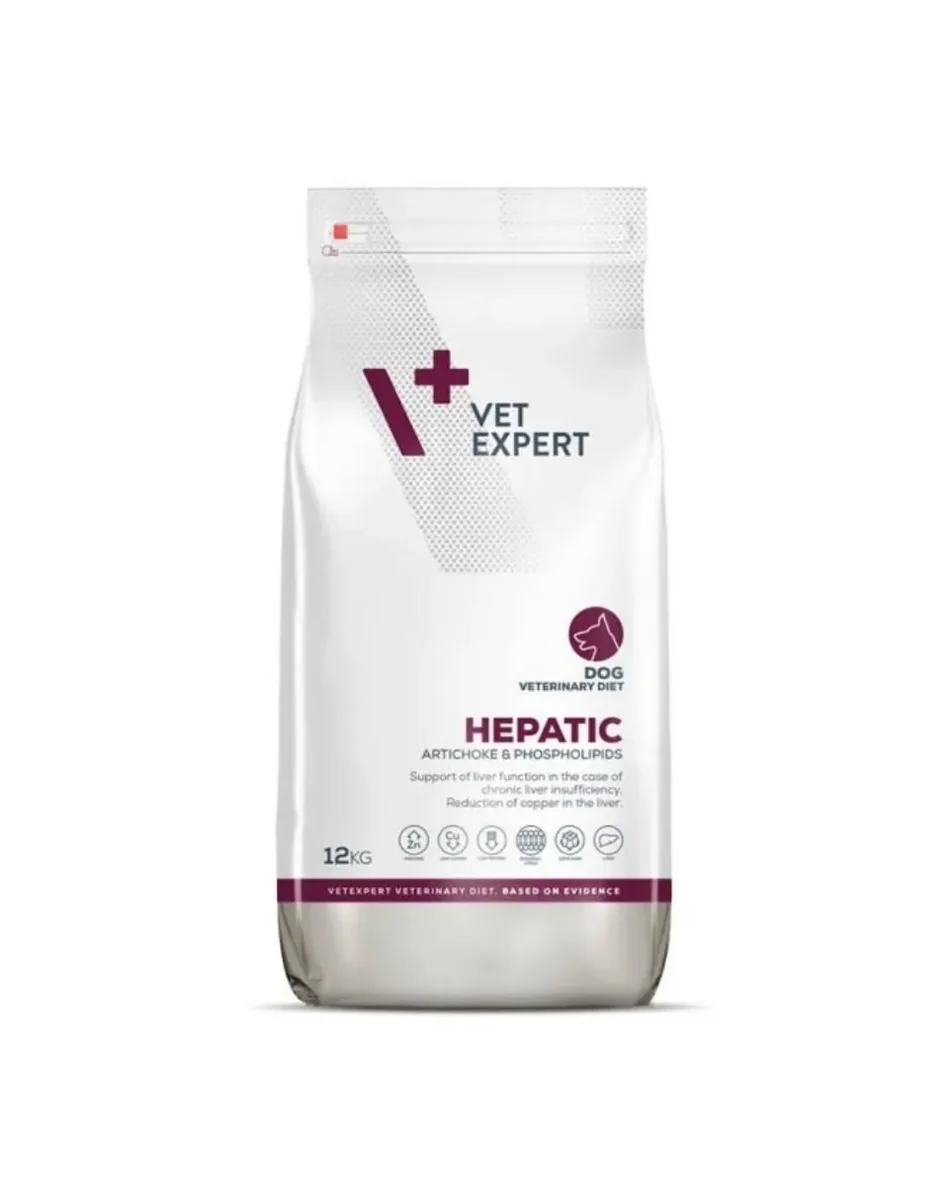 Hrana dietetica pentru caini Vetexpert 4T Hepatic 12 kg