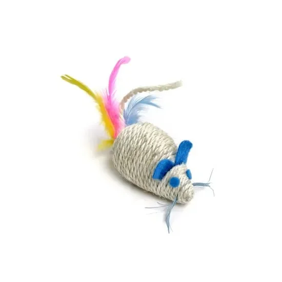 Jucarie pentru pisici-sisal-soricel JK 10 cm:
