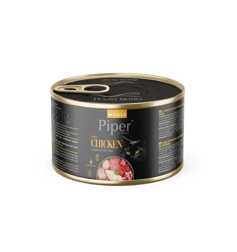 Conserva pentru pisici Piper Adult cu pui 185 gr