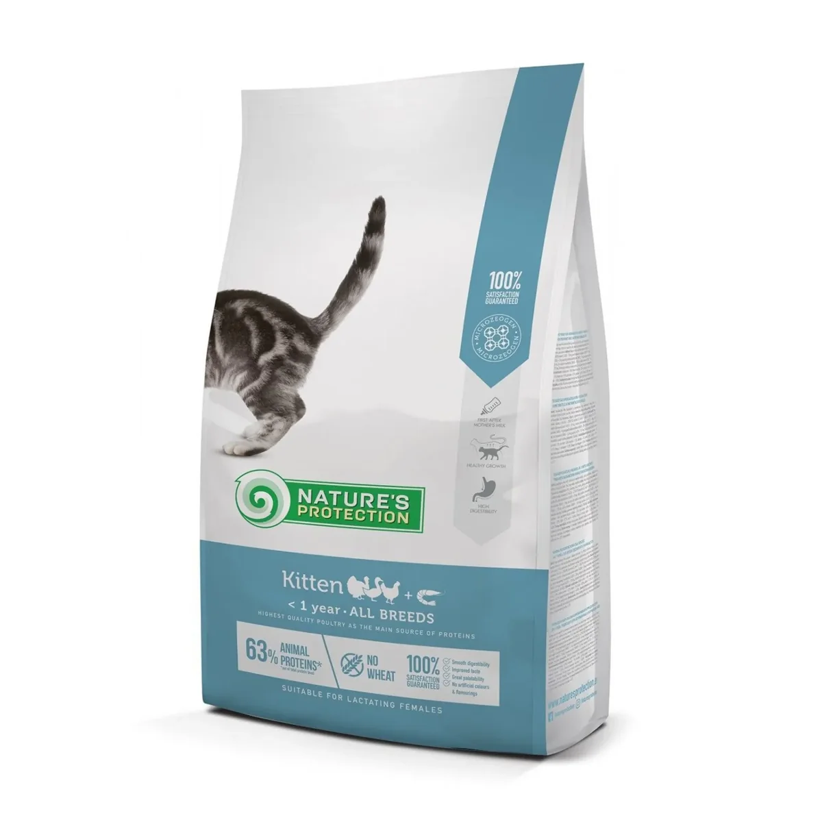 Hrana uscata pentru pisici Nature s Protection Kitten cu pasare 1,5 kg