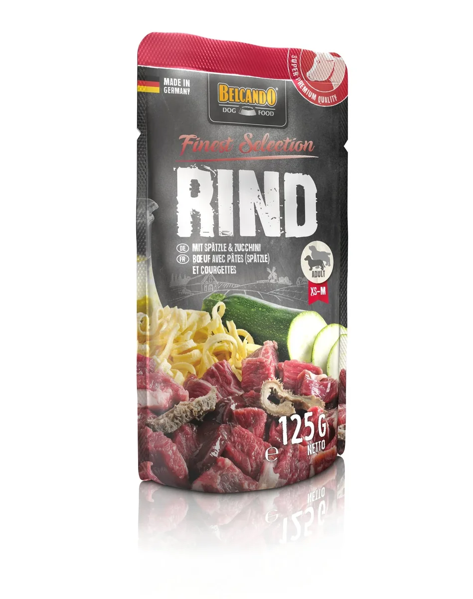 Hrana umeda pentru caini Belcando cu vita 125 gr