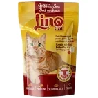 Set 24 buc x 85 gr Hrana umeda pentru pisici Lino Cat cu vita in sos