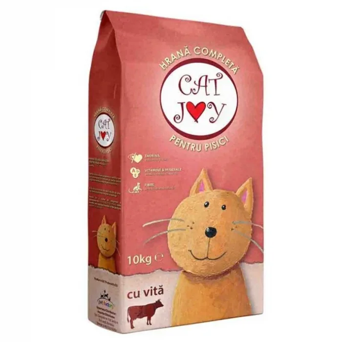 Hrana uscata pentru pisici Cat Joy cu vita 10 kg