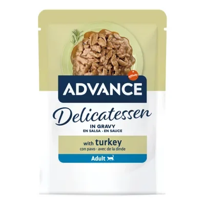 Hrana umeda pentru pisici Advance Delicatessen cu curcan 85 gr