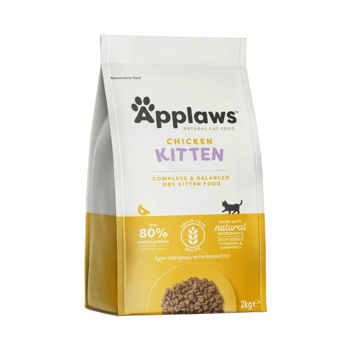 Hrana uscata pentru pisici Applaws Kitten cu pui 2 kg