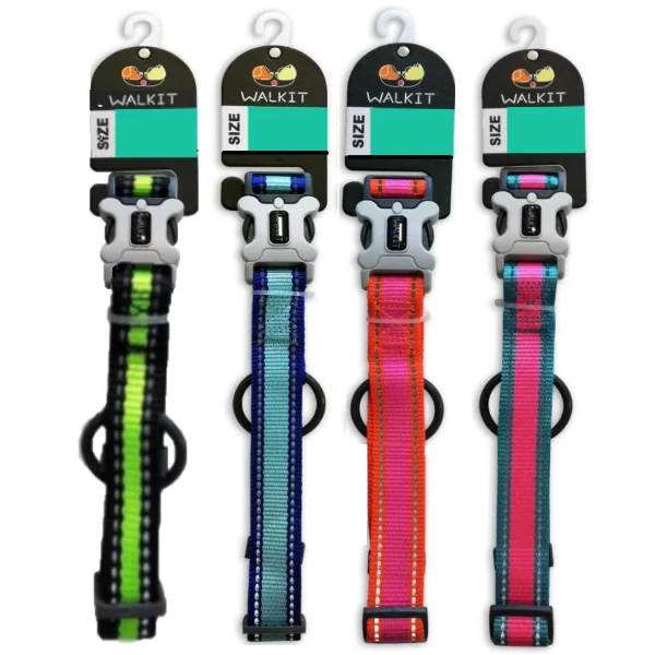 Walkit Zgarda Caine S 1.6 cm x 25-41 cm - trandafiriu