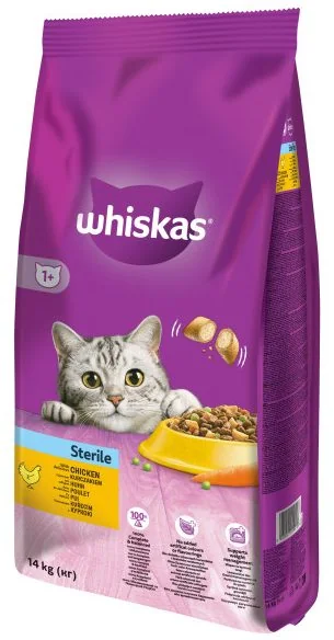 Whiskas Sterile Pui - 14-kg,whiskas