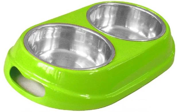 Castron Melamina/Inox Green 2x500 ml 8043