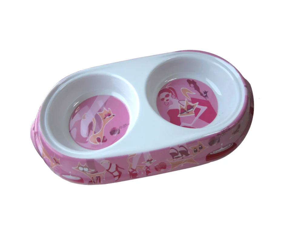 Pet Expert Castron Melamina Glamour Pink 2x150 ml 8034