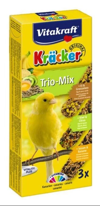 Vitakraft Baton Canar Trio Mix Kiwi/Banane/Ou 3 Buc 90 g